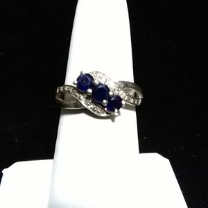 Sapphire and Diamond Ring